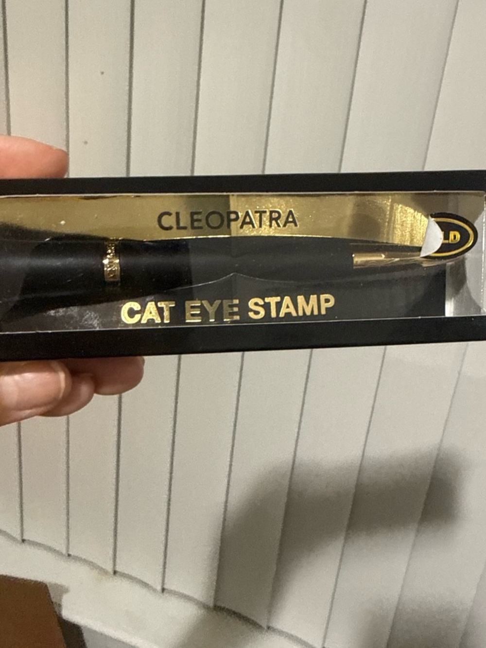 Patra Cat Eye Stamp - Black with Gold Accents